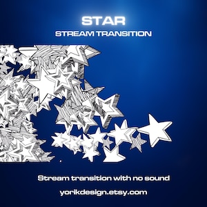 Animierter Sternenstrom Übergang: OBS/Twitch Stinger (WebM/MOV) (Digital Download)