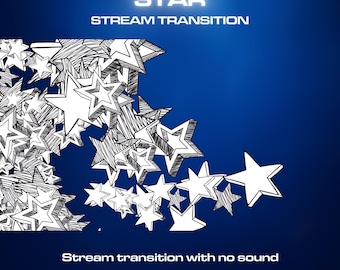 Transition en étoile | OBS Stinger | Transition de flux animé | Twitch Streamlabs Scènes Stinger | Transition Twitch