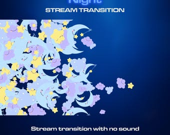 Night Transition | OBS Stinger | Animated Stream Transition | Twitch Streamlabs Scenes Stinger | Twitch Transition