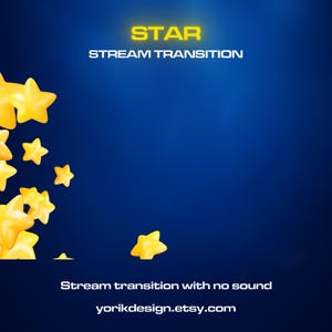 Star Transition | OBS Stinger | Animated Stream Transition | Twitch Streamlabs Scenes Stinger | Twitch Transition