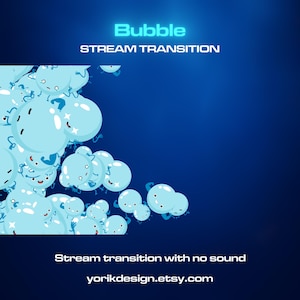 Bubble Transition | OBS Stinger | Animated Stream Transition | Twitch Streamlabs Scenes Stinger | Twitch Transition