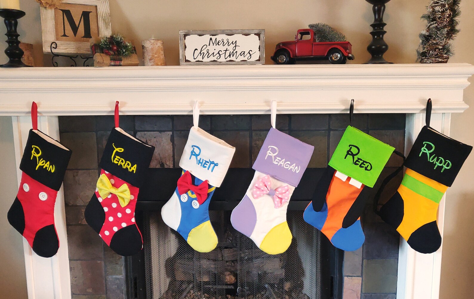 CHRISTMAS STOCKINGS Disney Character Inspired Stockings Etsy