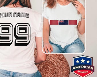 New Zealand Personalized Soccer 2026 Shirt Custom Name Number Jersey Tee Football Fan Gift Family Matching Supporter