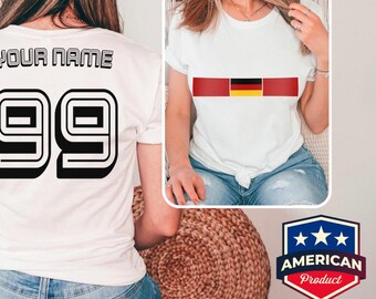 Germany Personalized Soccer 2026 Shirt Custom Name Number Jersey Tee Football Fan Gift Family Matching Supporter