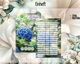 Einheft Hortensie