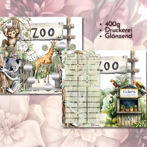 Klappkarte Zoo