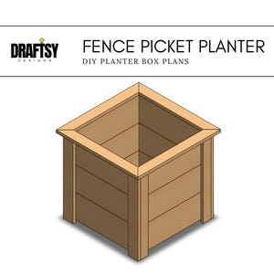 Cedar Planter Box Build Plans • Large Flower Box Woodworking Plans • Digital Download • Raised Garden Bed • DIY Outdoor Planter Plans