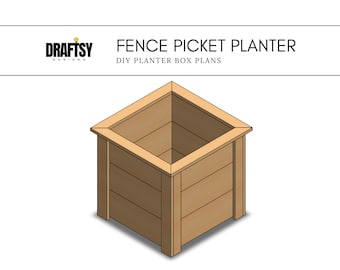 Zeder Pflanzkasten Baupläne • Großer Blumenkasten Holzbearbeitungspläne • Digitaler Download • Erhöhtes Gartenbeet • DIY Pflanzkasten