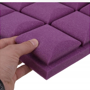 3D akustisk skumväggpanel: Ljudisolering, bullerabsorption (50x50x7 cm)