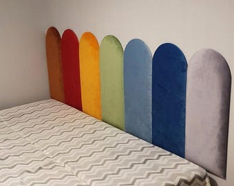 Luxury Upholstered Wall Panels – Custom Soft Padded Headboard Wall Art for Modern Bedroom Decor