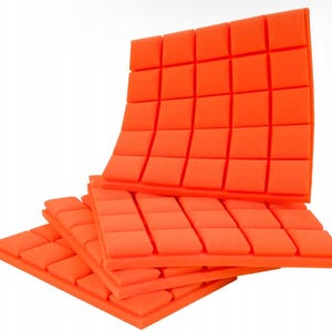 3D Acoustic Foam Wall Panel: Soundproofing, Noise Absorption (50x50x7 cm)