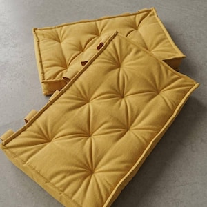 Set of 2 Upholstered Bed Headboard Cushions – Soft Padded Hanging ...