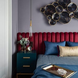 Luxury Upholstered Wall Panels, Custom Padded Headboard, Soft Acoustic Wall Art, Decorative Wall Cushion Panels, Bedroom Wall Decor
