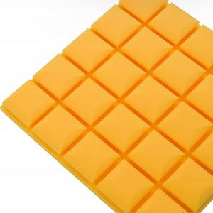 3D Acoustic Foam Wall Panel: Soundproofing, Noise Absorption (50x50x7 cm)
