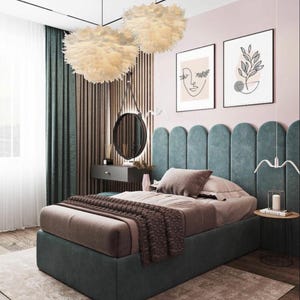 Luxury Upholstered Wall Panels, Custom Padded Headboard, Soft Acoustic Wall Art, Decorative Wall Cushion Panels, Bedroom Wall Decor