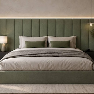 Cabeceira de cama estofada - Painéis de cabeceira macios e acolchoados para montagem na parede