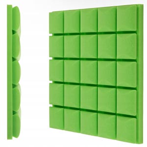 3D Acoustic Foam Wall Panel: Soundproofing, Noise Absorption (50x50x7 cm)