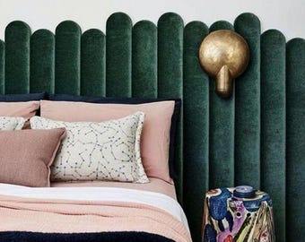 Luxury Upholstered Wall Panels – Custom Soft Padded Headboard Wall Art for Modern Bedroom Decor