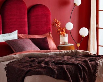 Luxury Upholstered Wall Panels – Custom Soft Padded Headboard Wall Art for Modern Bedroom Decor