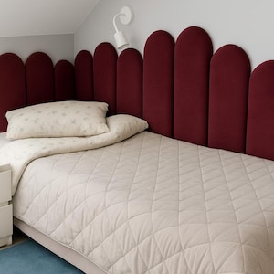Luxury Upholstered Wall Panels, Custom Padded Headboard, Soft Acoustic Wall Art, Decorative Wall Cushion Panels, Bedroom Wall Decor