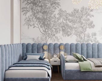 Luxury Upholstered Wall Panels – Custom Soft Padded Headboard Wall Art for Modern Bedroom Decor