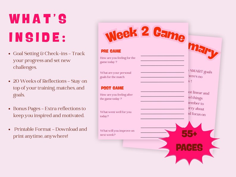 My Netball Diary Digital Download - Etsy