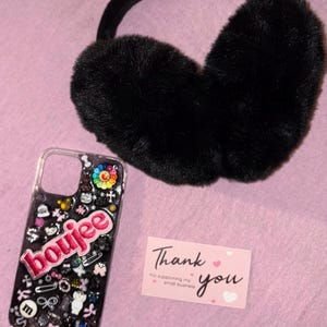 Black custom phone case