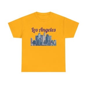 Los Angeles Cityscape Cotton Tee shirt
