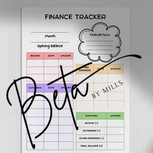 Budget Planner & Finance Organiser | Digital Expense Tracker PDF ...