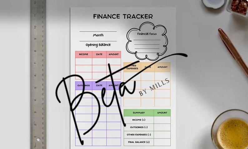 Budget Planner & Finance Organiser | Digital Expense Tracker PDF ...