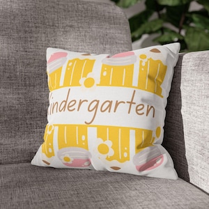 Pillowcase, Kindergarten Classroom Reading Nook Decor, Classroom Library Pillow, Fun Pencil Design, Classroom Pillow, Teacher Gift, Home