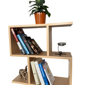 wooden shelf, cube shelf, square shelf, for wall decor, shelf for living room, beige shelf for dining room, kitchen or office shelf