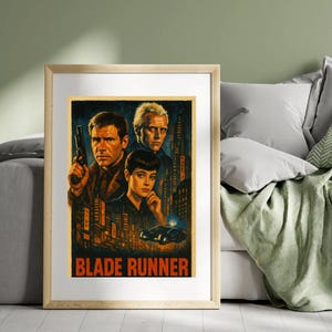 Vintage Blade Runner Movie Poster: Sci-Fi Print