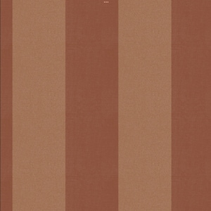 Simple wide stripe Wallpaper - Terracotta
