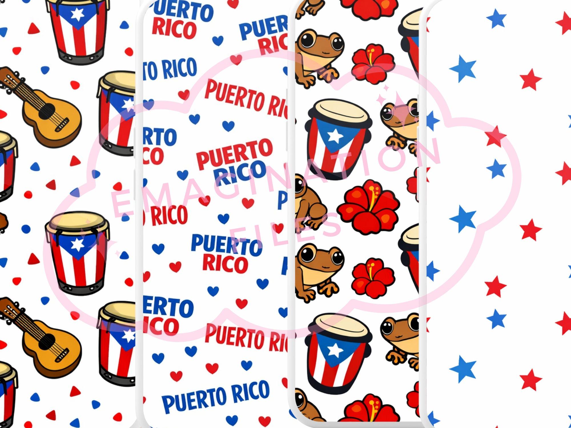 Puerto Rico Printable Backgrounds Puerto Rico Digital Papers Bundle ...