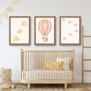 Nursery Wall Art Set Girl Room Decor Printable Wall Art DIGITAL DOWNLOAD nursery wall art Playroom Decor Animal Printable Bunny Playroom