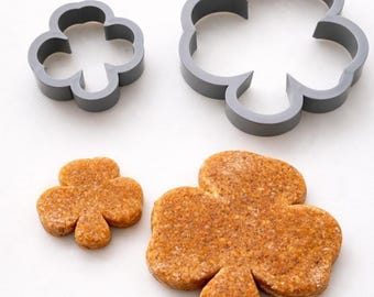 St. Patrick’s Day Shamrock Cutter | Chunky Clover Cookie Cutter | 3D Printed | Cookies, Fondant, Polymer Clay