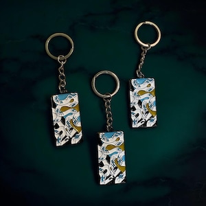 Demon Slayer Keychain, Anime Keyring, Custom Photo Gift