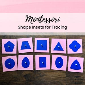 Affordable Montessori Shape Insets for Homeschooling | Fine Motor Skills Development | Preschool Kindergarten Shape Puzzle | OT image 1