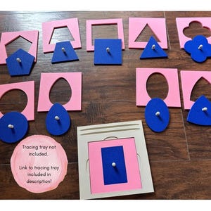 Affordable Montessori Shape Insets for Homeschooling | Fine Motor Skills Development | Preschool Kindergarten Shape Puzzle | OT image 2