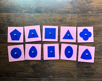Affordable Montessori Shape Insets for Homeschooling | Fine Motor Skills Development | Preschool Kindergarten Shape Puzzle | OT