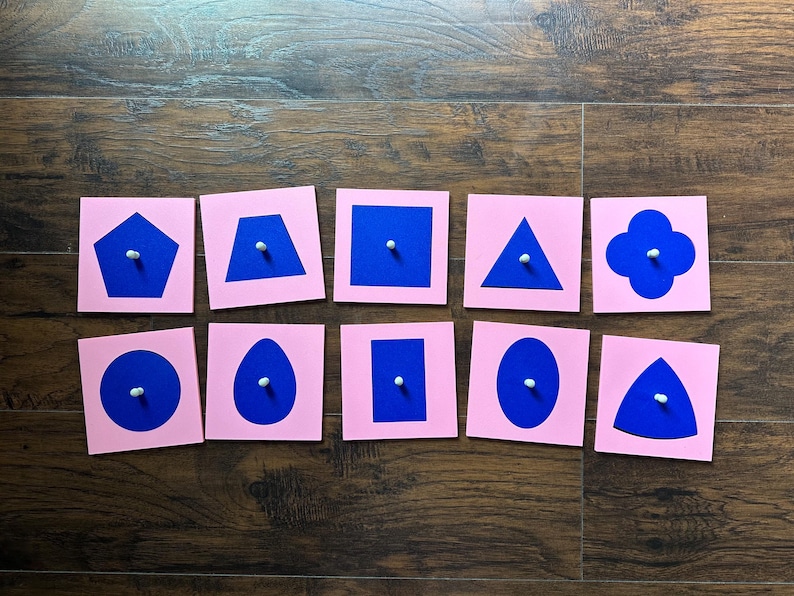 Affordable Montessori Shape Insets for Homeschooling | Fine Motor Skills Development | Preschool Kindergarten Shape Puzzle | OT image 4