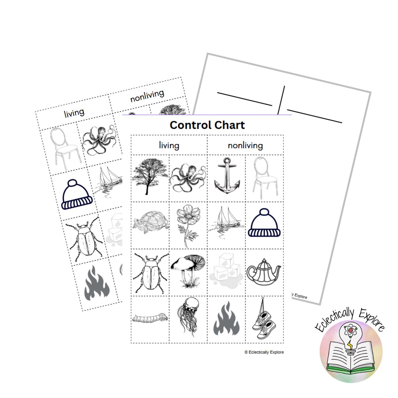 Living and Nonliving Color Cut and Paste | Montessori Science ...