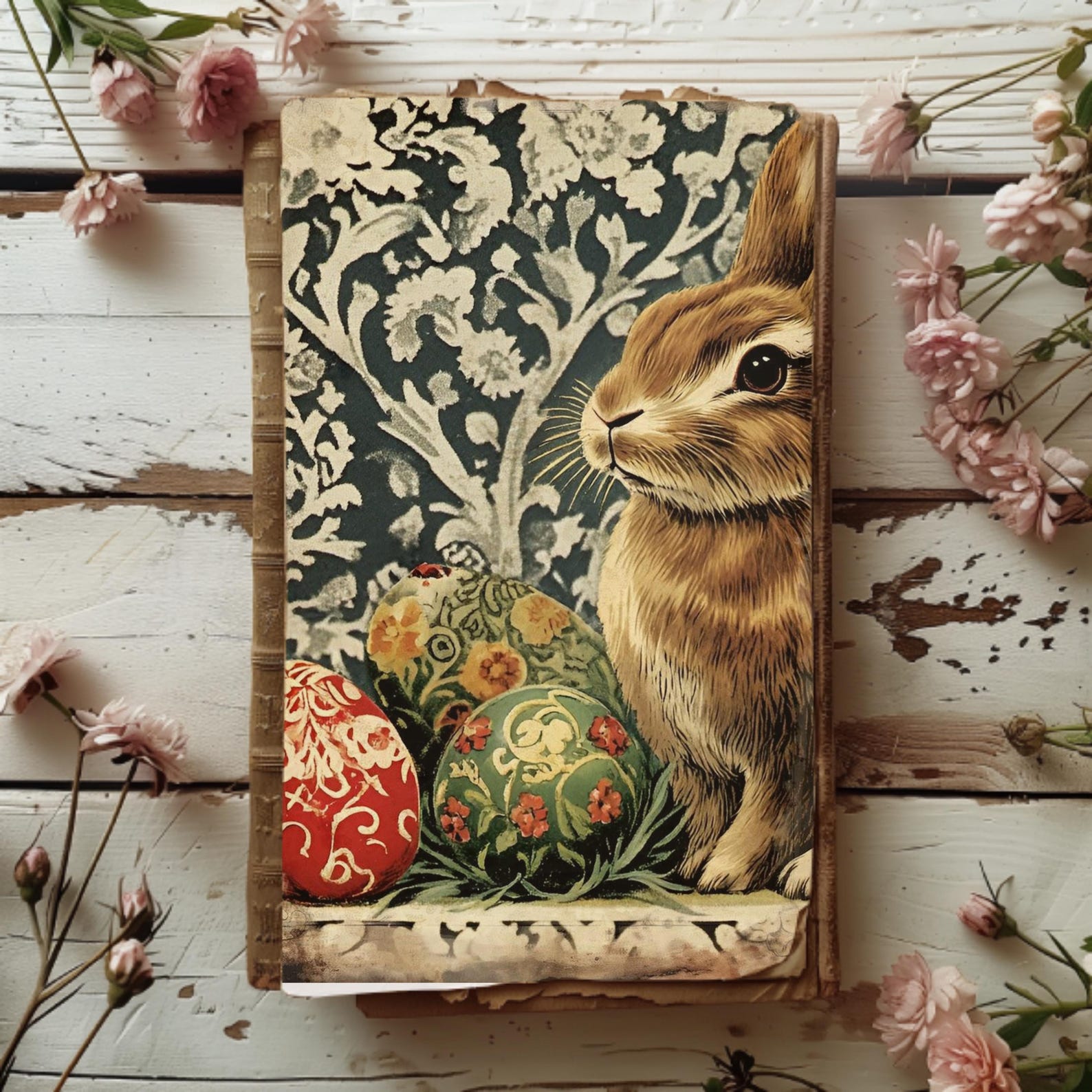 Intricate Easter Junk Journal Pages 6 Digital Scrapbook Papers ...