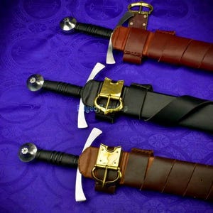 Hermosa espada Falchion hecha a mano de principios del siglo XIV con filo inverso. Regalo para hombre, regalo para él, regalo de aniversario, regalo de cumpleaños, regalo de Navidad.