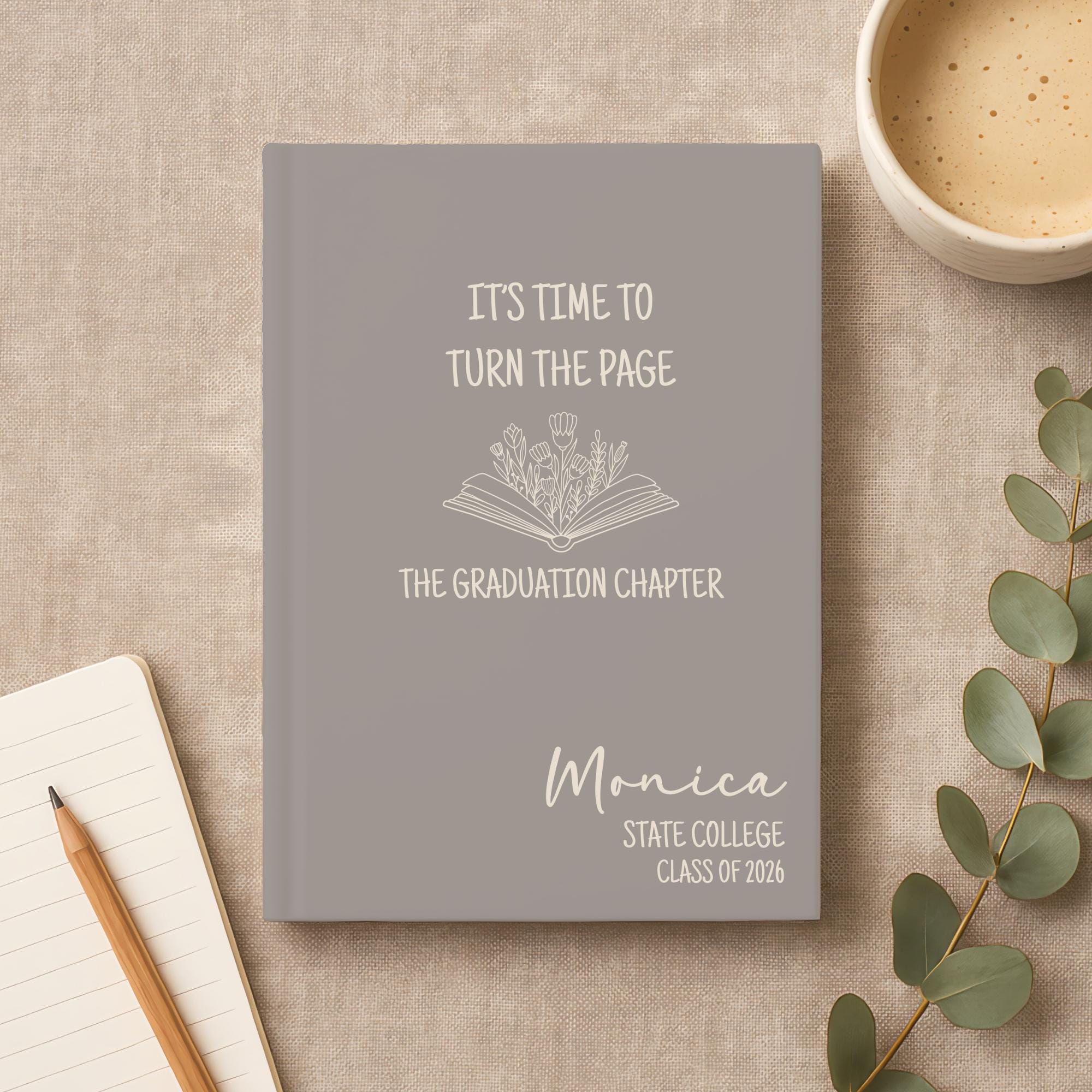 Personalized Graduation Hardcover Journal Gift for Grad, Custom ...