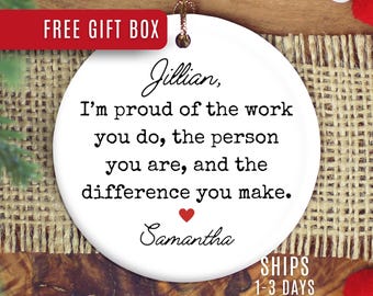 Difference Maker Ornament, Difference Maker Christmas Ornament Gift Difference Maker Thank You Ornament Difference Maker Appreciation Gift