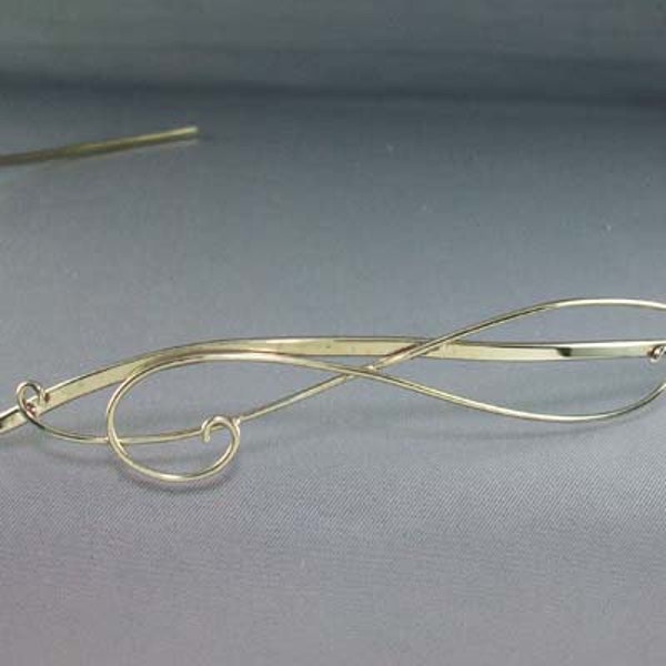 Handmade Bridal Tiara Bridal Headpiece Silver Wedding Headpiece Elven Headband Celtic fantasy lotr TRAVELLERS SF