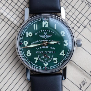 Vintage herenhorloge Pobeda Shturmanskie militair horloge, mechanisch polshorloge, antiek horloge, uniek cadeau voor hem, cadeau voor man