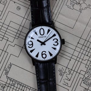 Watch Raketa quartz ZERO 1990s, Vintage quartz Mens wrist watch. Gift for him. Gift for birthday.